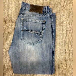 Men’s Rock & Roll Denim Double Barrel Relaxed Strait Leg Jeans. Size 36.